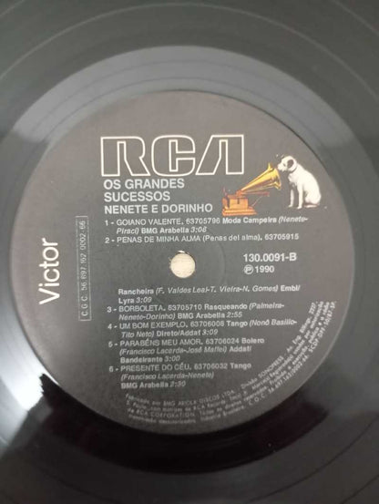 Lp Vinil Nenete e Dorinho Os Grandes Sucessos