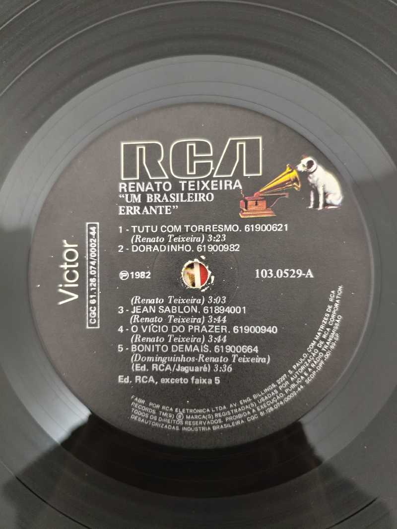 Lp Vinil Renato Teixeira Um Brasileiro Errante Com Encarte