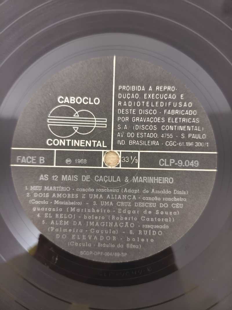 Lp Vinil Caçula E Marinheiro As 12 mais de