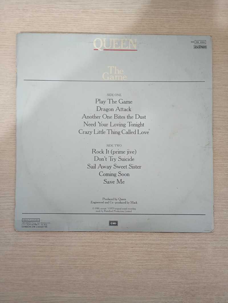 Lp Vinil Queen The Game Com Encarte