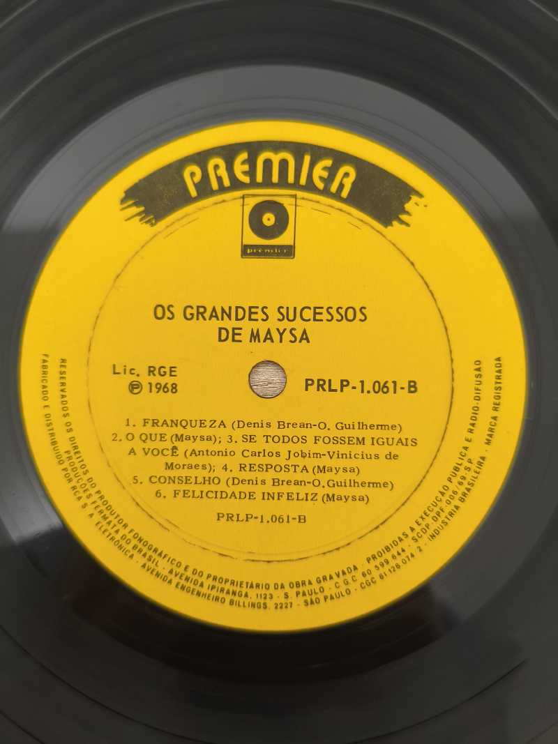 Lp Vinil Maysa Matarazzo Os Grandes Sucessos de