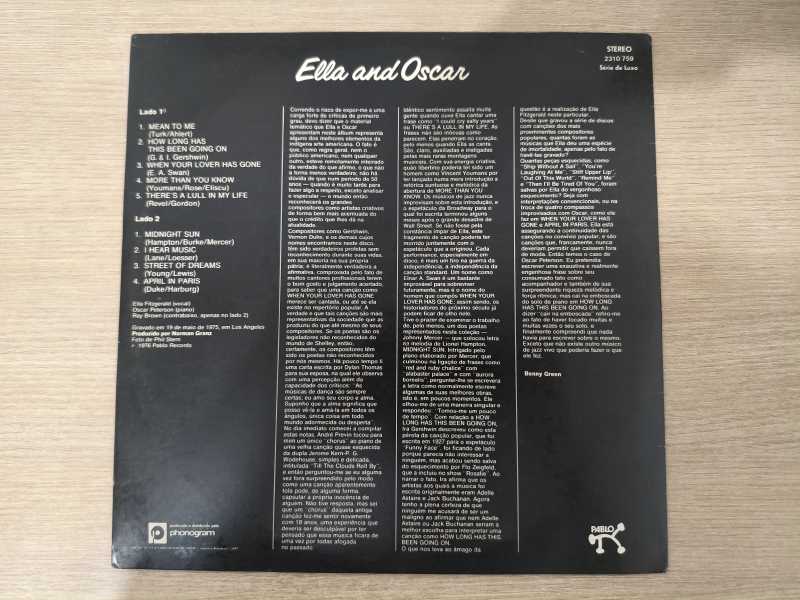 Lp Vinil Ella Fitzgerald And Oscar Peterson