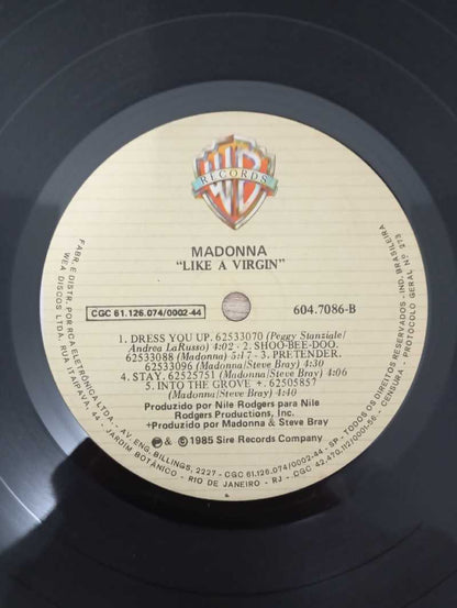Lp Vinil Madonna Like A Virgin