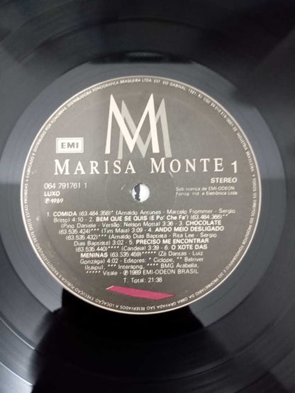Lp Vinil Marisa Monte MM 1989 Com Encarte