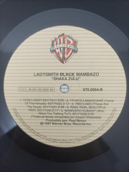 Lp Vinil Ladysmith Black Mambazo Shaka Zulu Com Encarte