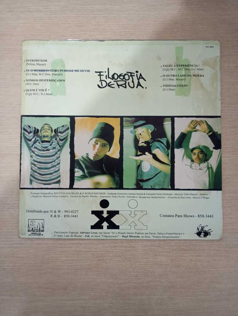 Lp Vinil Filosofia De Rua Valeu A Experiência