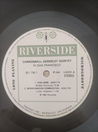 Lp Vinil The Cannonball Adderley Quintet In San Francisco