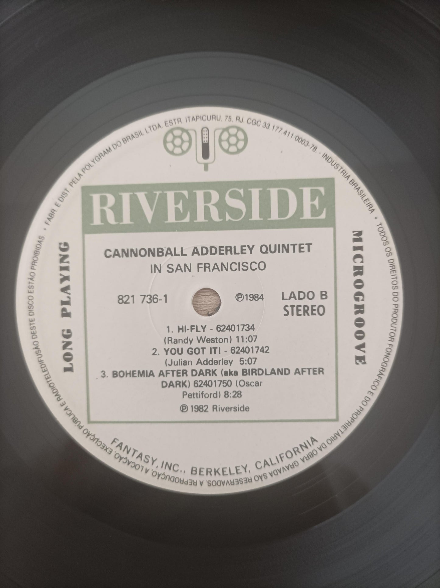 Lp Vinil The Cannonball Adderley Quintet In San Francisco