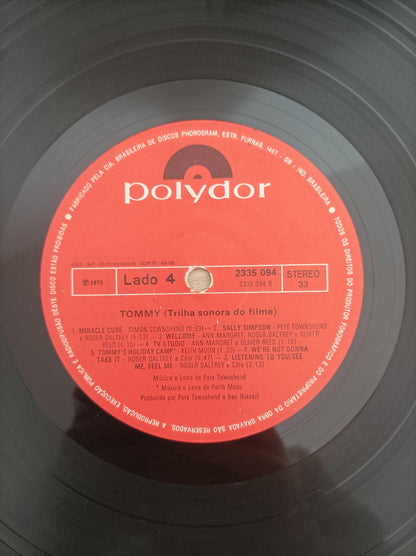 Lp Vinil Tommy 1975 Duplo Com Encarte