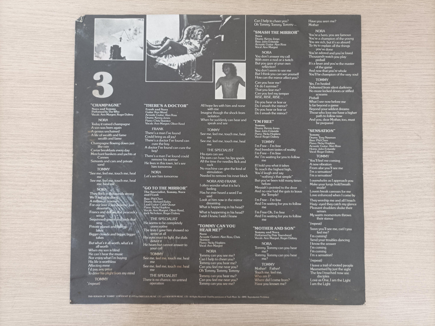 Lp Vinil Tommy 1975 Duplo Com Encarte