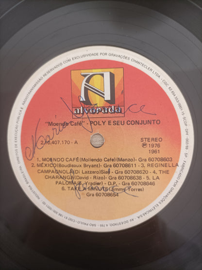 Lp Vinil Poly E Seu Conjunto Moendo Café