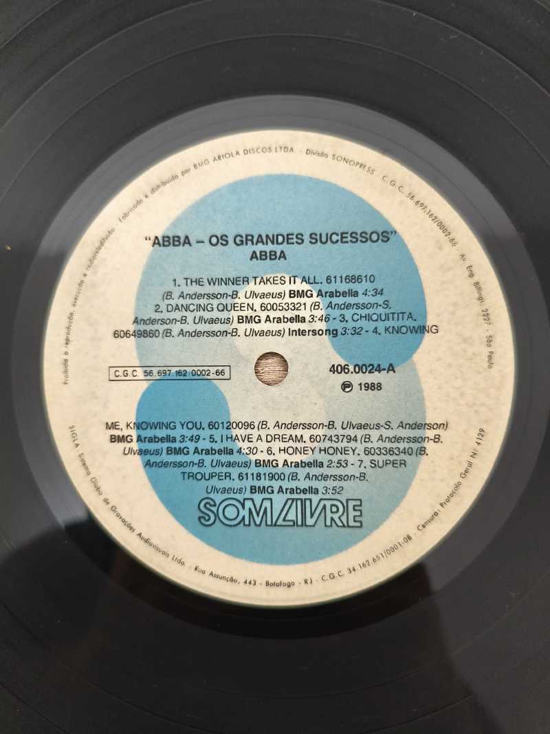 Lp Vinil ABBA Os Grandes Sucessos