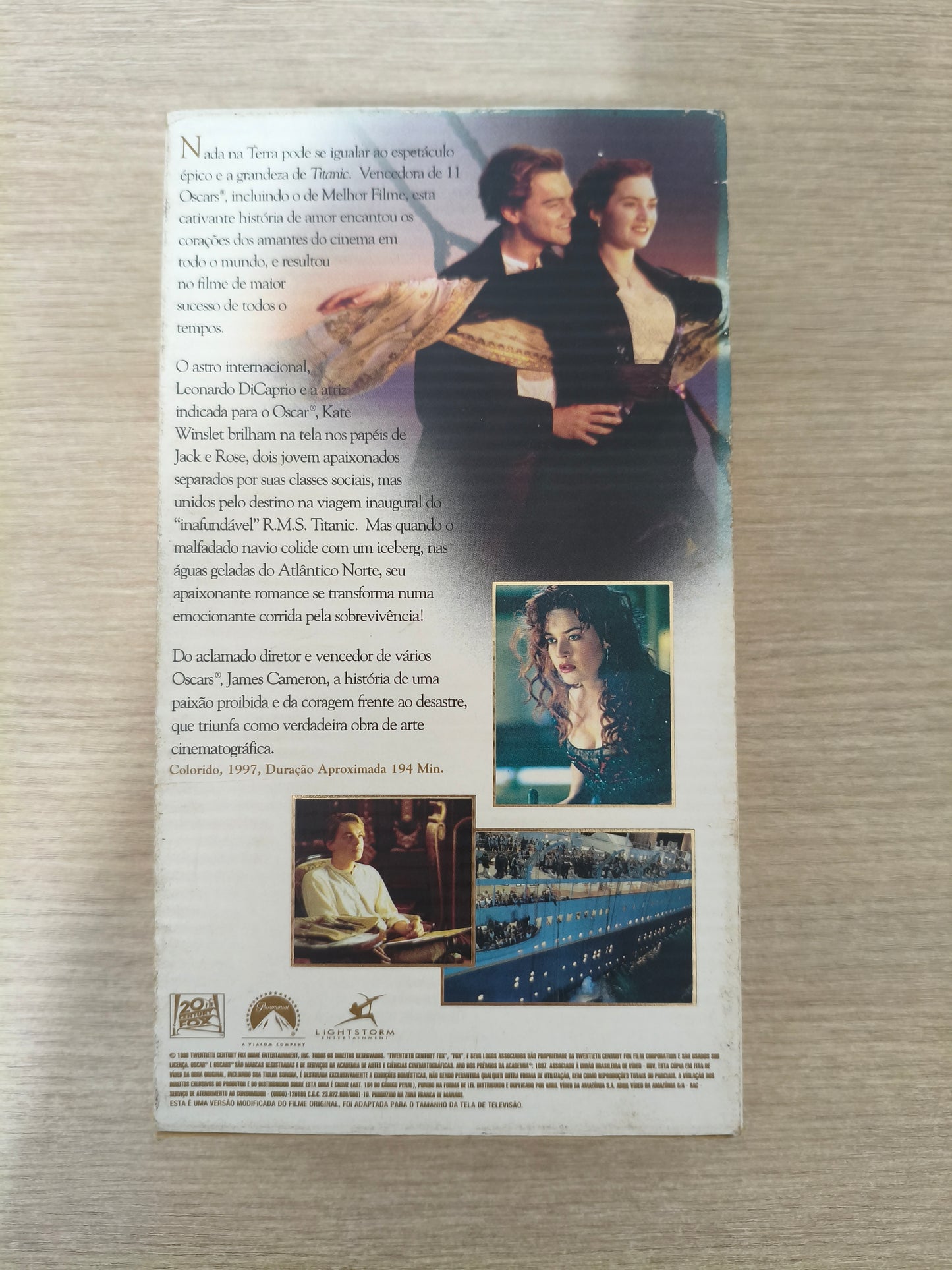 Fita VHS Titanic Filme Dublado Com encartes