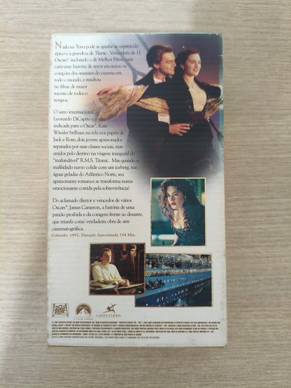 Fita VHS Titanic Filme Dublado Com encartes