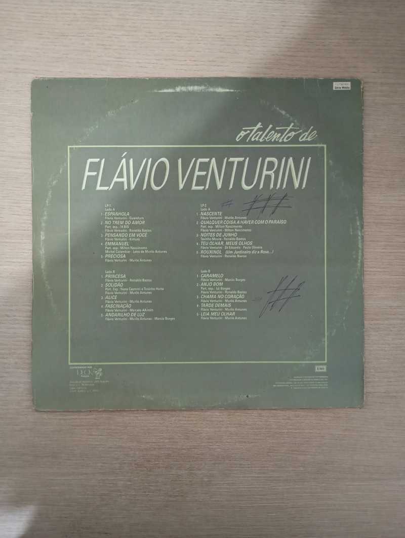 Lp Vinil Flávio Venturini O Talento De Duplo Com Encarte