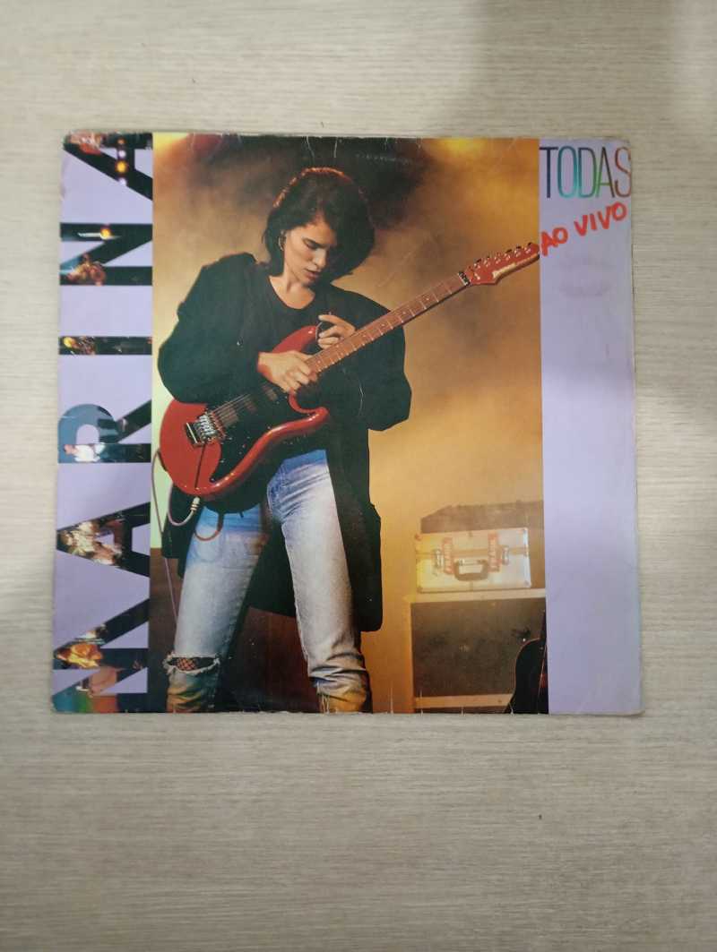 Lp Vinil Marina Lima Todas Ao Vivo Com Encarte