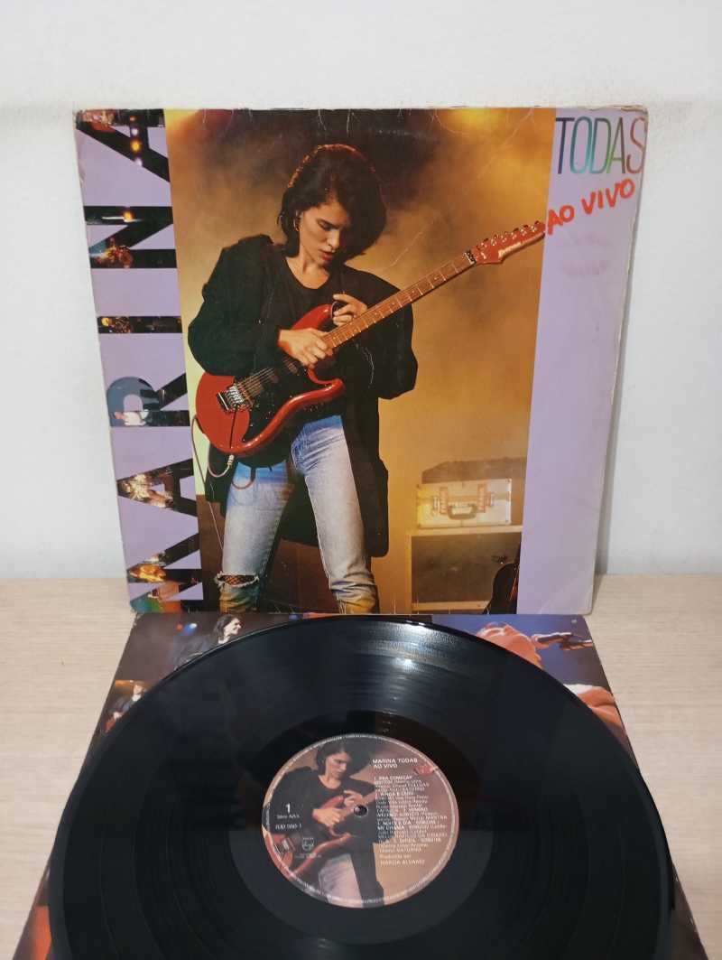 Lp Vinil Marina Lima Todas Ao Vivo Com Encarte