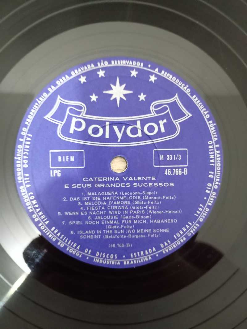 Lp Vinil Caterina Valente E Seus Grandes Sucessos