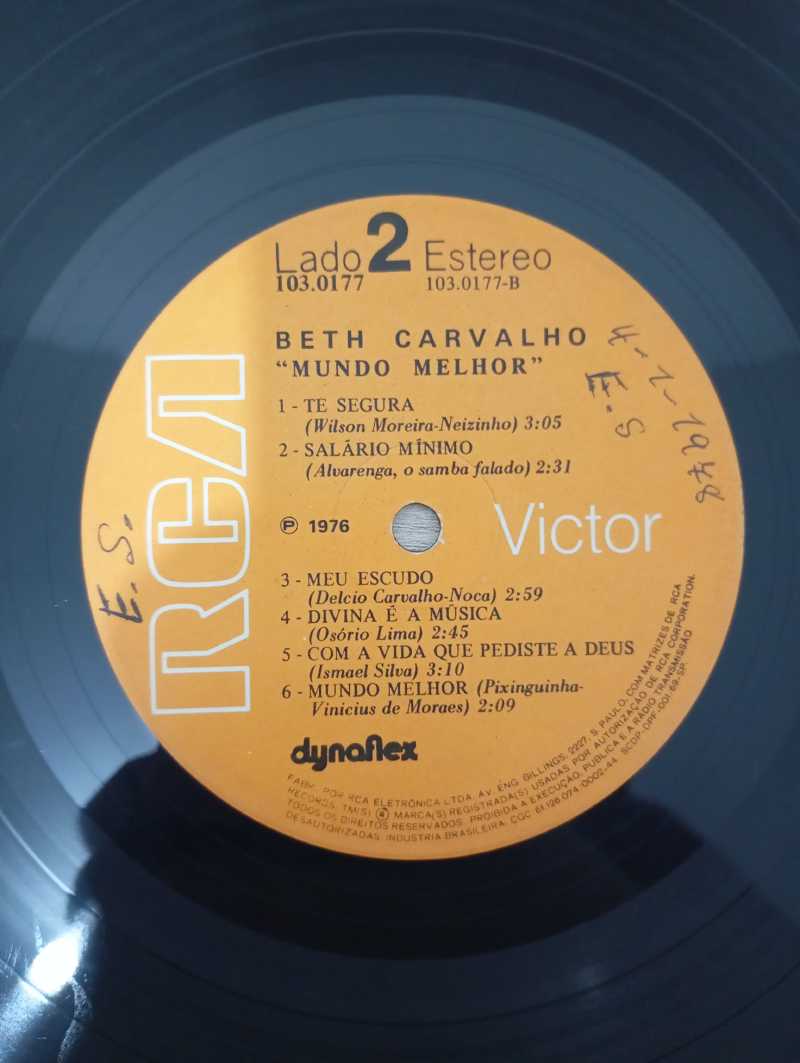 Lp Vinil Beth Carvalho Mundo Melhor