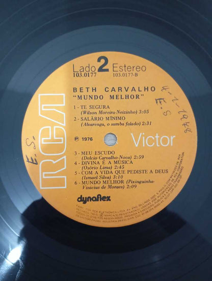 Lp Vinil Beth Carvalho Mundo Melhor