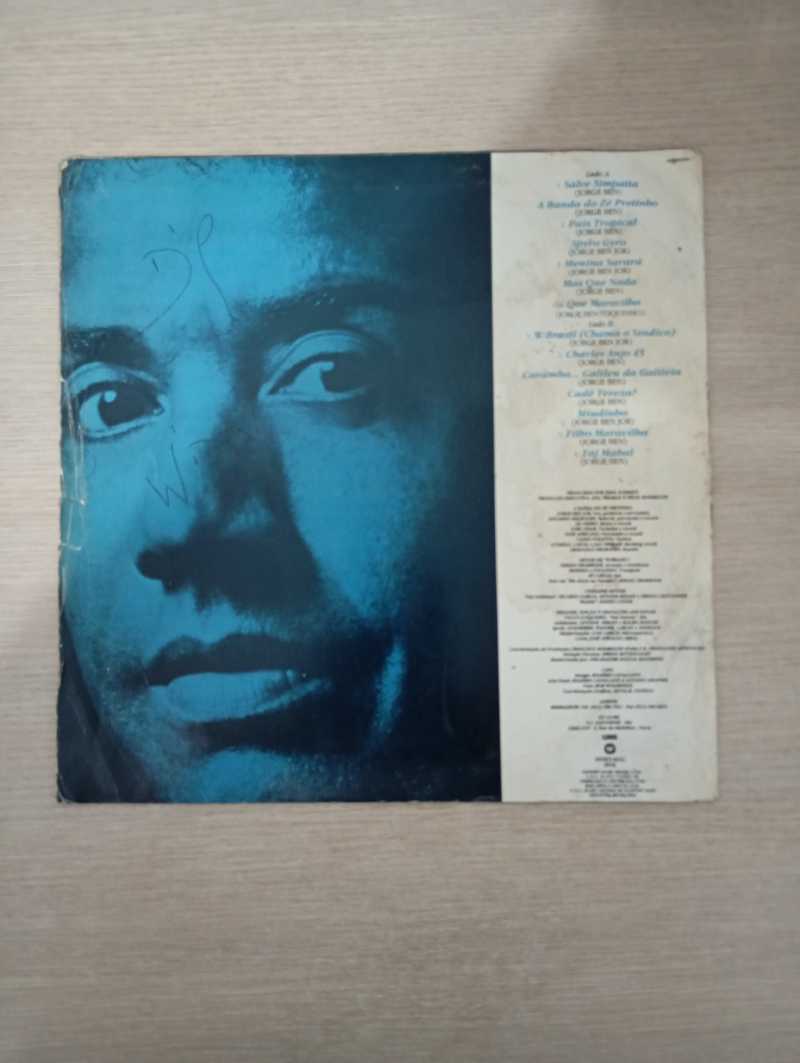 Lp Vinil Jorge Ben Ao Vivo - Mestres da MPB