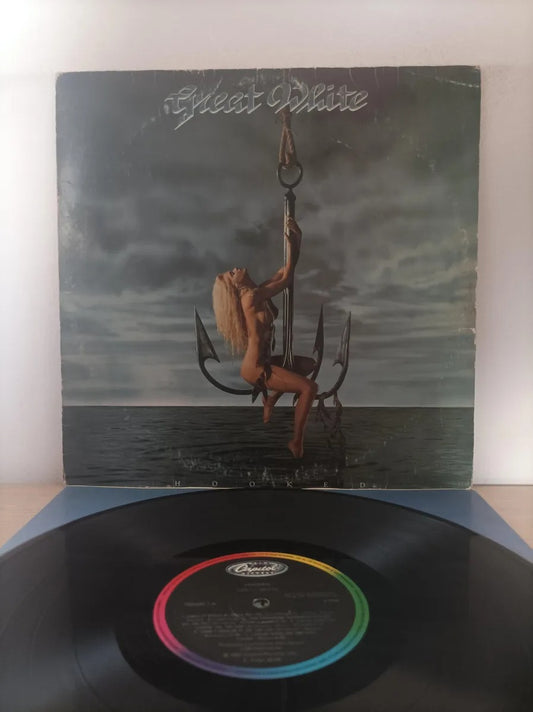 Lp Vinil Great White Hooked Com Encarte