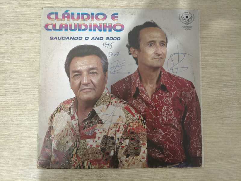 Lp Vinil Cláudio e Claudinho Saudando o ano 2000