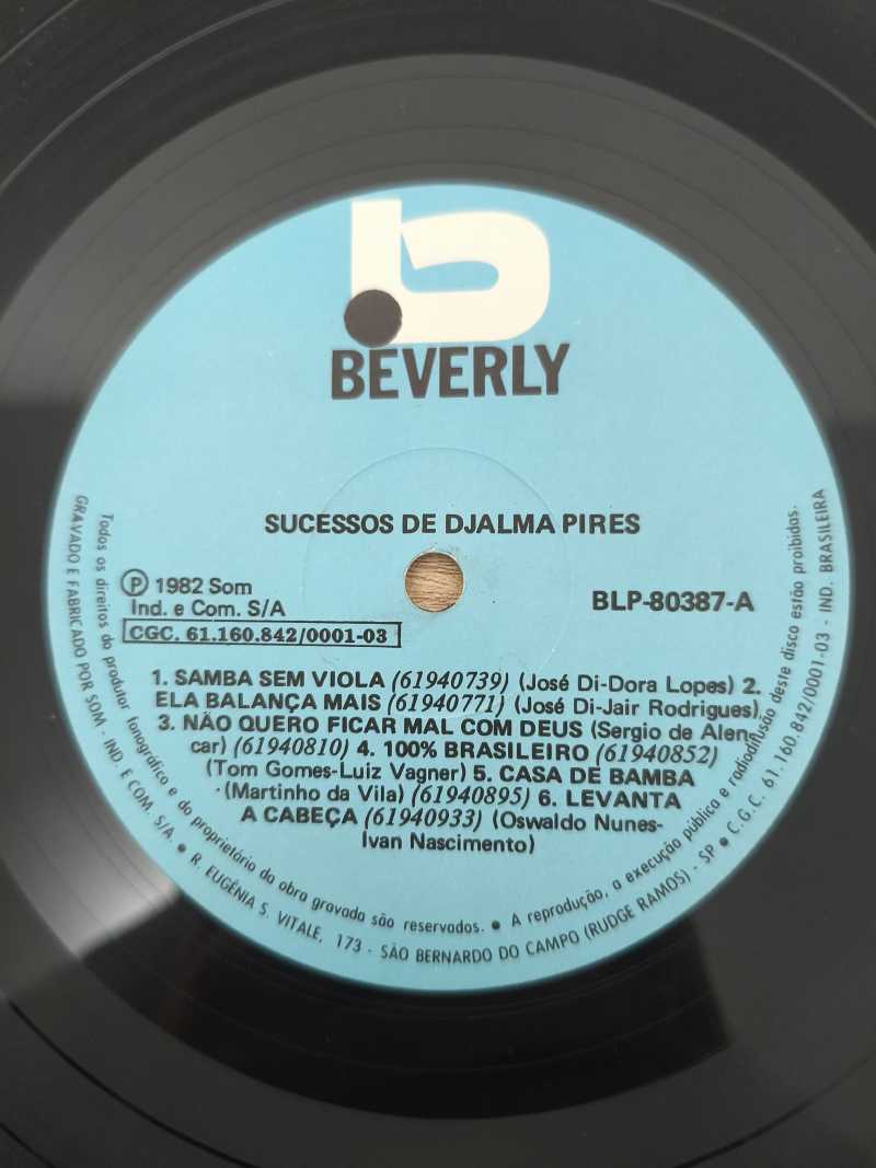 Lp Vinil Djalma Pires Os Sucessos de
