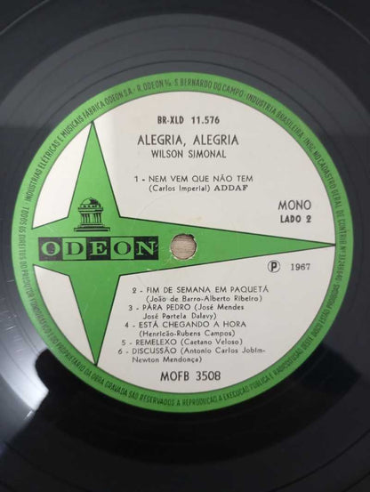 Lp Vinil Wilson Simonal Alegria! Alegria! Vol.4