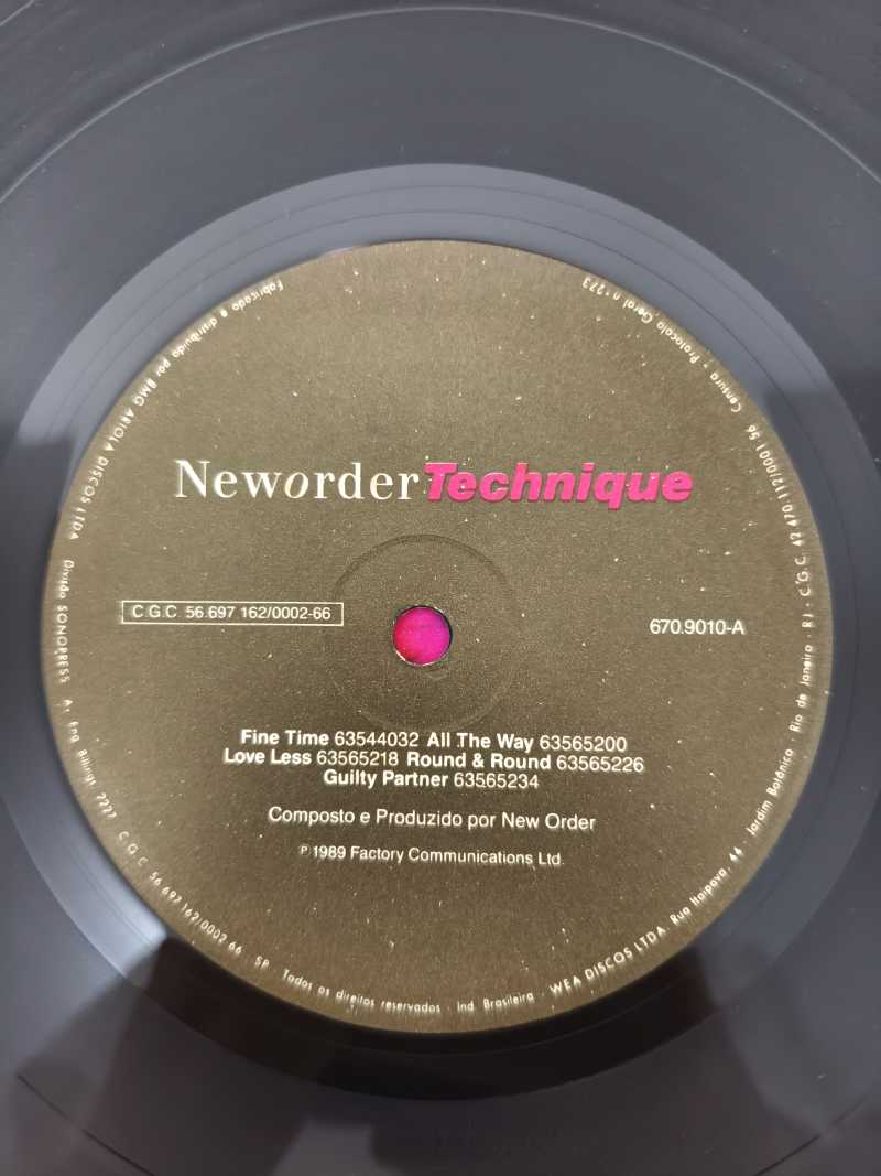 Lp Vinil New Order Technique Com Encarte