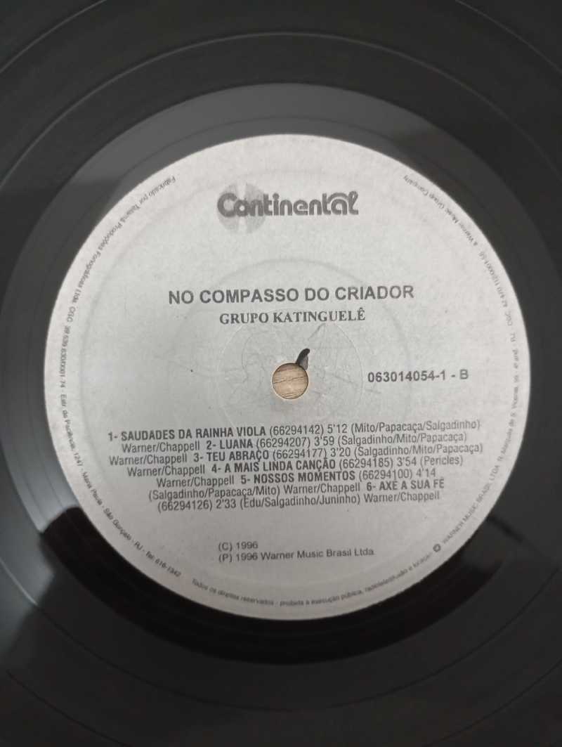 Lp Vinil Katinguelê No Compasso do Criador Com Encarte
