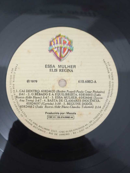Lp Vinil Elis Regina Elis, Essa Mulher Capa Dupla