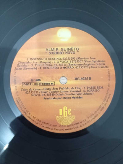 Lp Vinil Almir Guineto Sorriso Novo