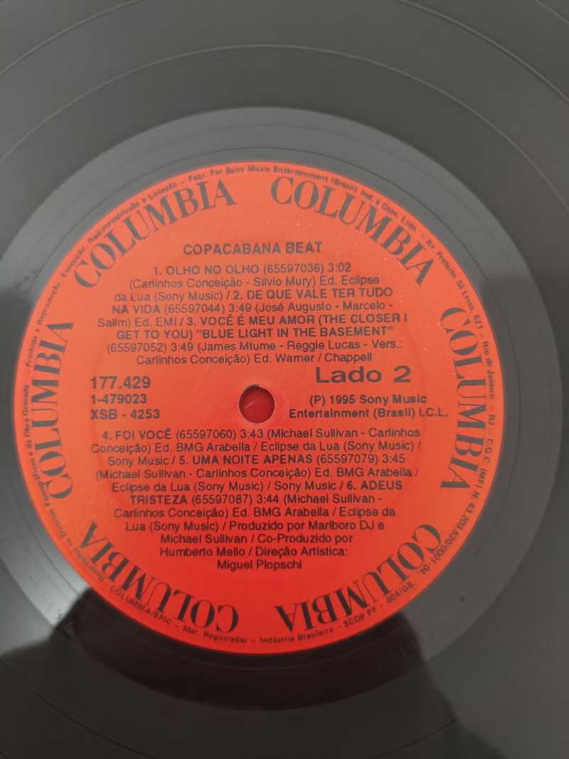 Lp Vinil Copacabana Beat Com Encarte