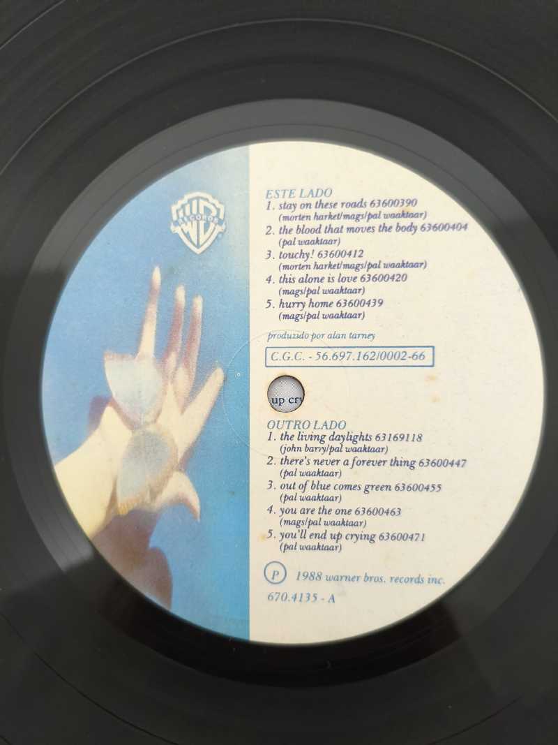 Lp Vinil a-ha Stay On These Roads Com Encarte
