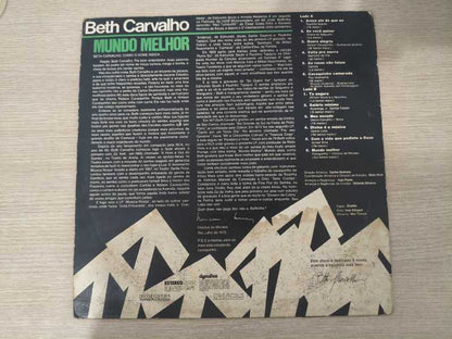 Lp Vinil Beth Carvalho Mundo Melhor Com Encarte