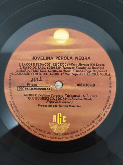 Lp Vinil Jovelina Pérola Negra 1986
