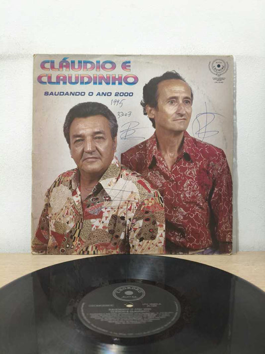 Lp Vinil Cláudio e Claudinho Saudando o ano 2000