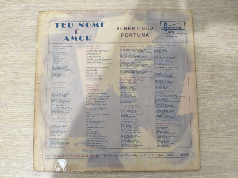 Lp Vinil Albertinho Fortuna Teu nome é amor