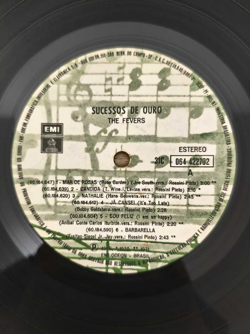 Lp Vinil The Fevers Sucessos De Ouro
