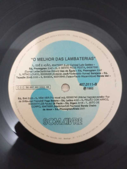 Lp Vinil O Melhor Das Lambaterias