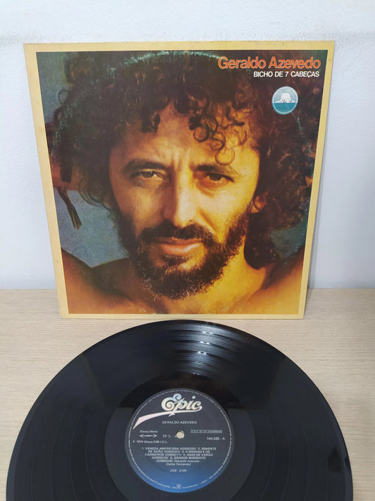 Lp Vinil Geraldo Azevedo Bicho De 7 Cabeças Com Encarte