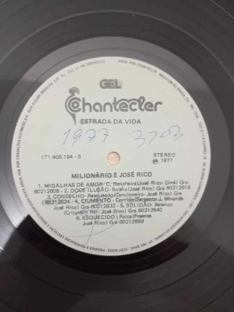 Lp Vinil Milionário & José Rico Estrada da Vida (Volume 5)