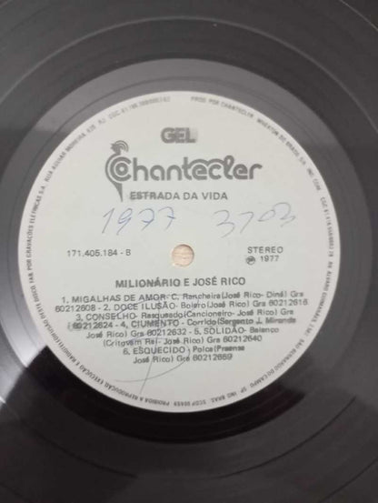 Lp Vinil Milionário & José Rico Estrada da Vida (Volume 5)