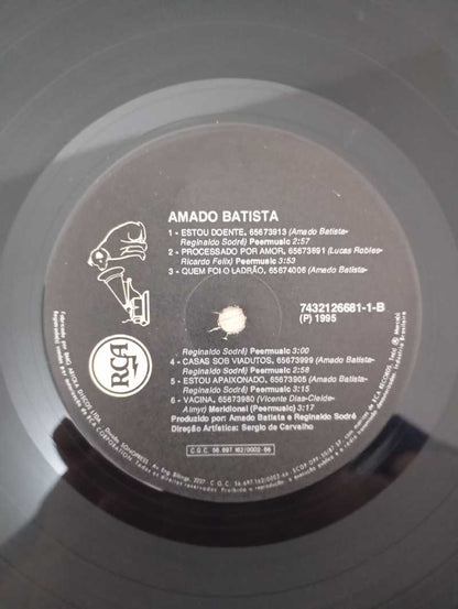 Lp Vinil Amado Batista 1995 Com Encarte