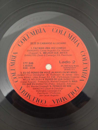 Lp Vinil Zezé Di Camargo & Luciano 1993 Com Encarte