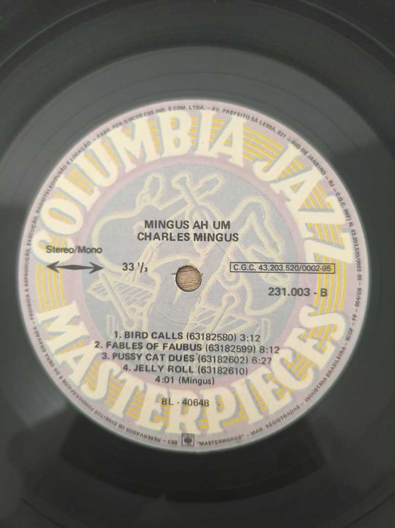 Lp Vinil Charles Mingus Mingus Ah Um