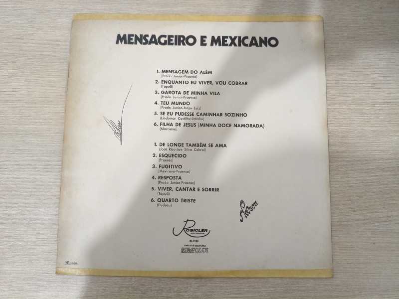 Lp Vinil Mensageiro E Mexicano 1973