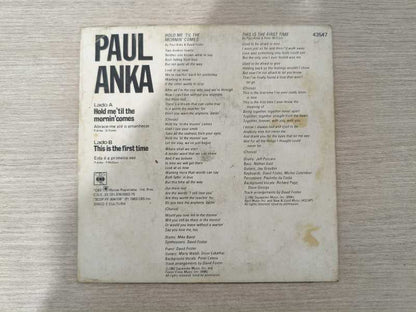 Compacto Vinil Paul Anka Hold Me 'Til The Mornin' Comes