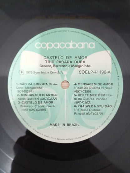 Lp Vinil Trio Parada Dura Castelo de Amor